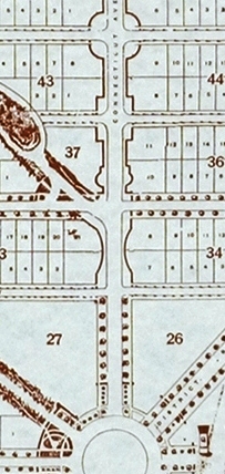 Image of Land Company map featuring Chevy Chase Circle 