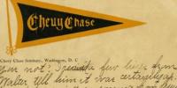 Postcard, Chevy Chase Seminary, sent in1907.  CCHS 500.15.12