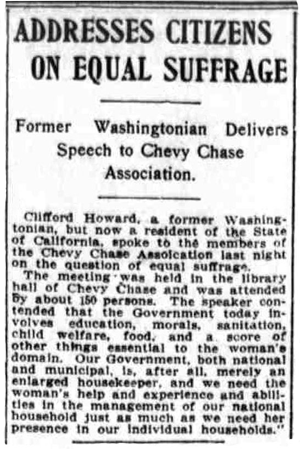 Washington Times article Sept. 12. 1912