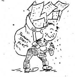 Image of Thornapple Street News Delivery boy cartoon