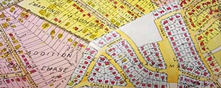 Montgomery County, Maryland Atlas image of Cummings Lane c. 1949  
