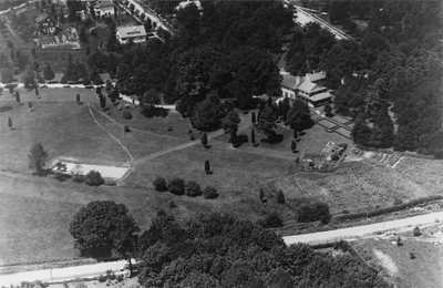 Aerial view of General Pershing's house